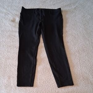 LOFT Square Design Black Pants 8